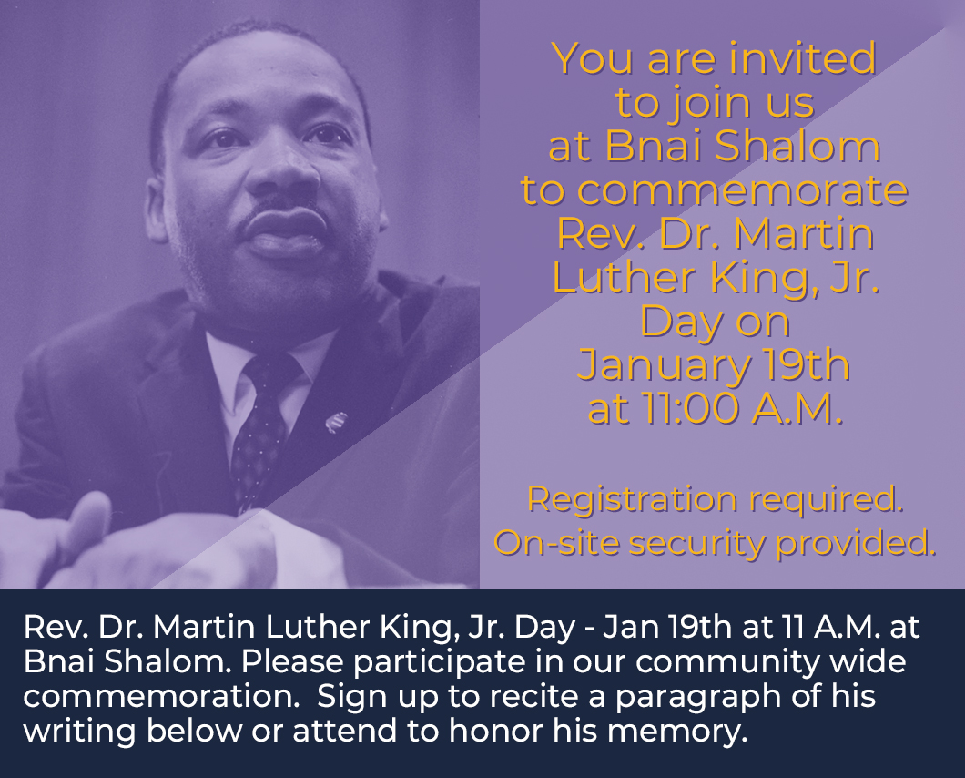 invite to commemorate rev. dr. martin luther king day